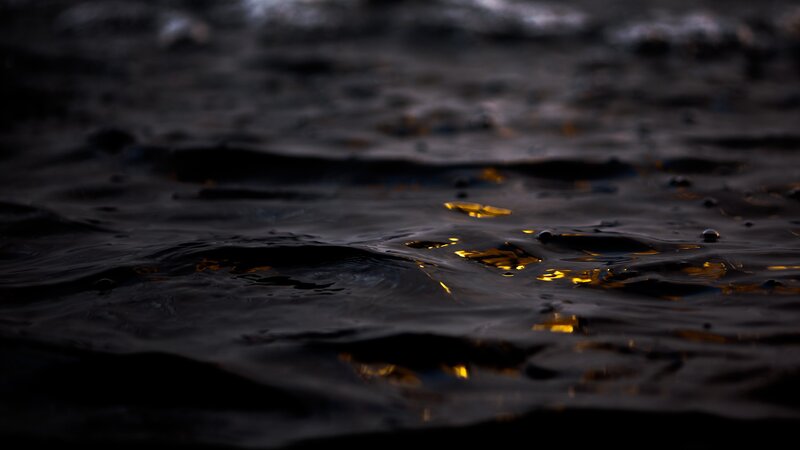 Dark Water Surface — Black