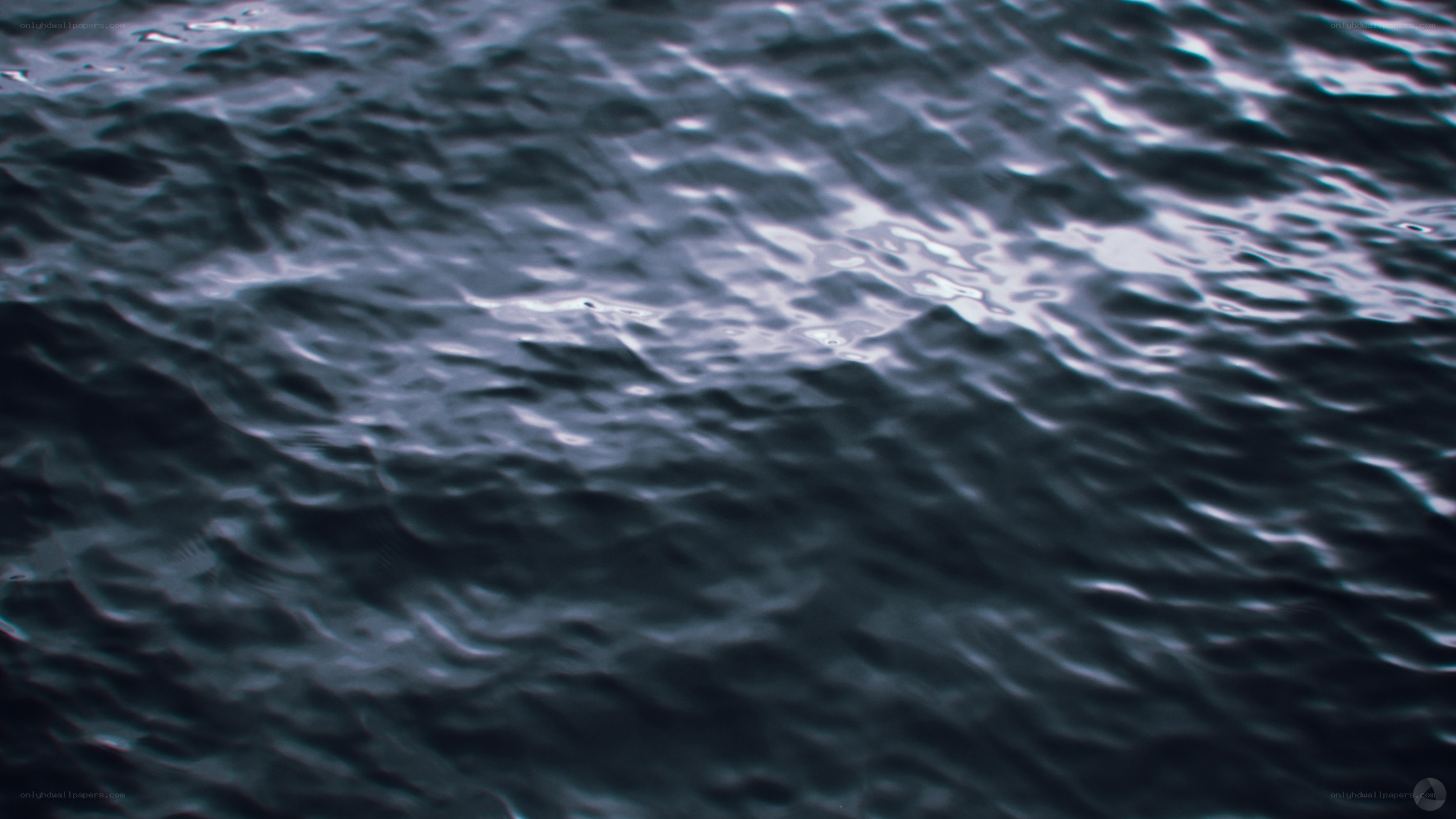 dark water surface with ripples