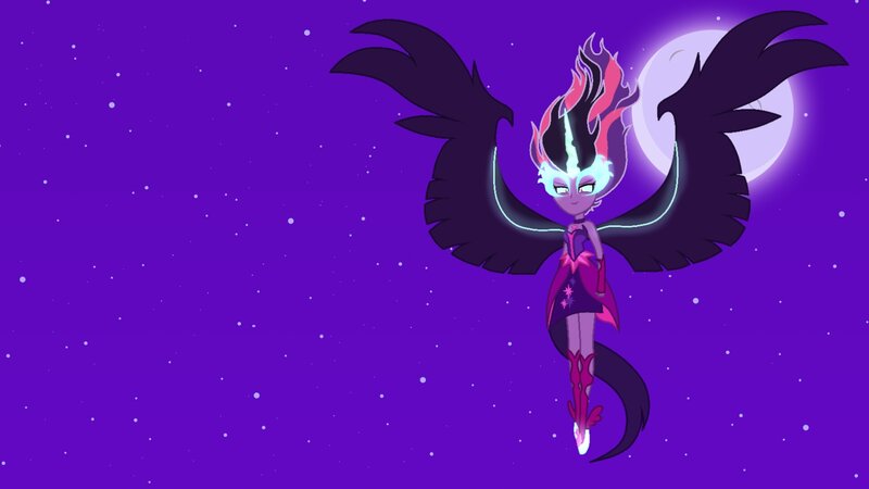 Dark Winged Character — Purple