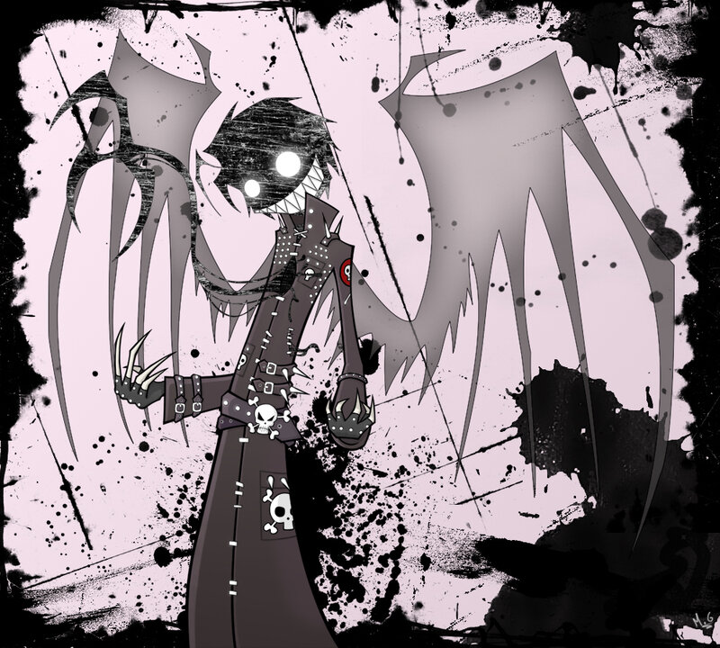 Dark Winged Character