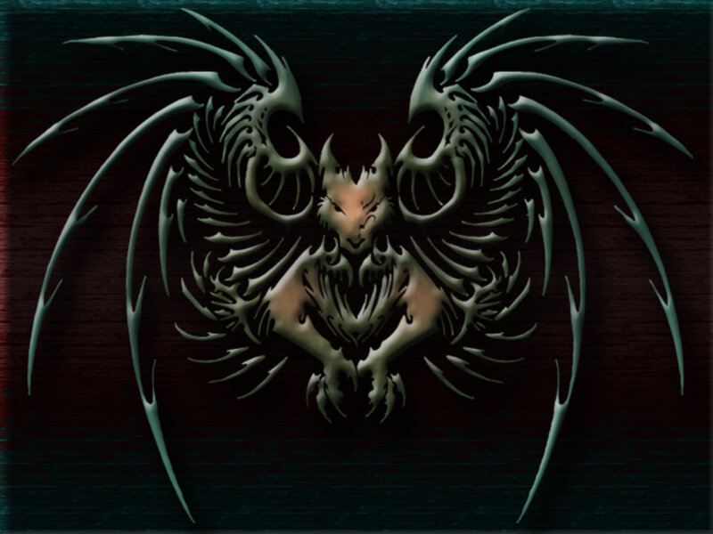 dark winged creature design
