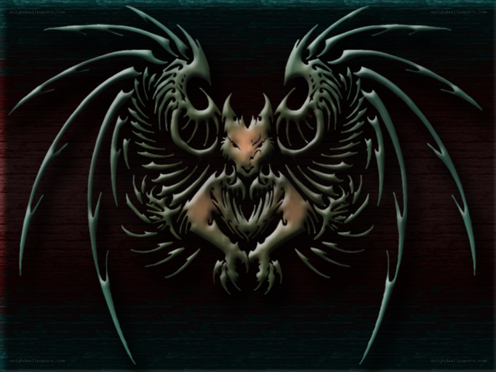 dark winged creature design