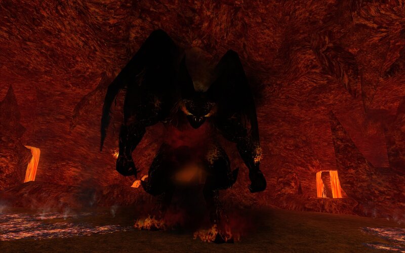 Dark Winged Creature — Red