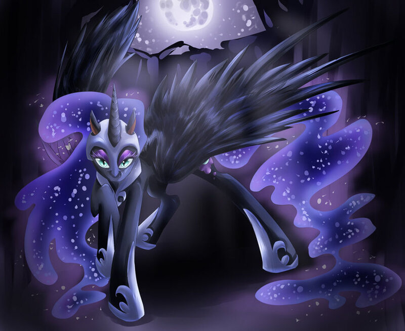 Dark Winged Unicorn — Purple