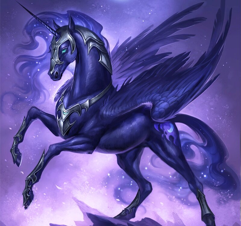 Dark Winged Unicorn