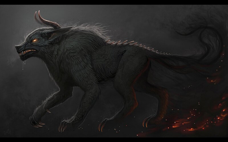 Dark Wolf Creature