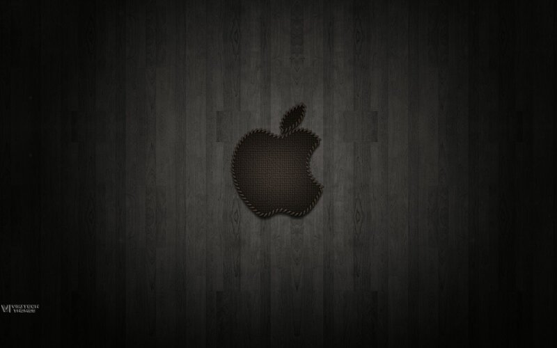 dark wood apple logo