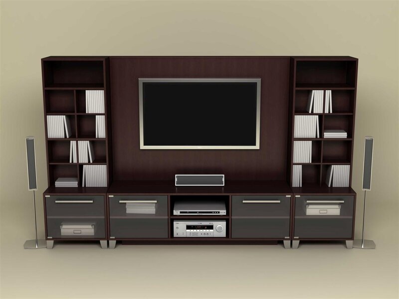 Dark Wood Entertainment Center