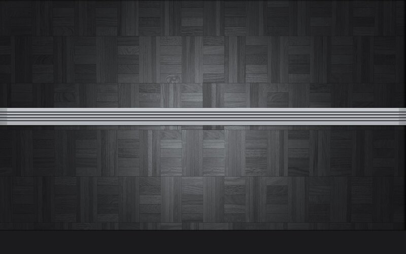 dark wood parquet with silver strip