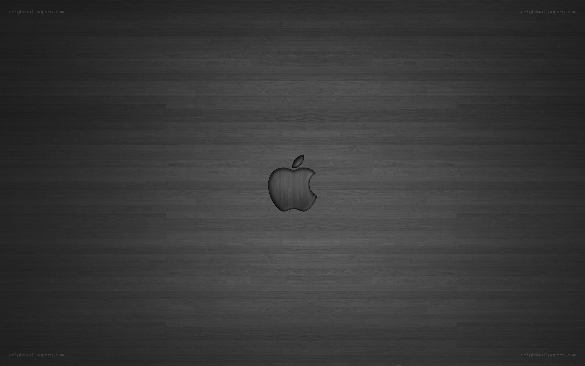 dark wood texture with apple logo