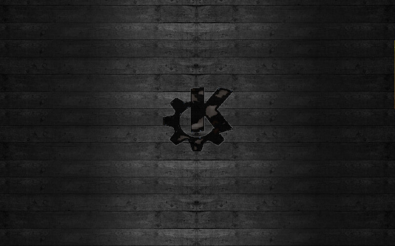 dark wood texture with gear logo