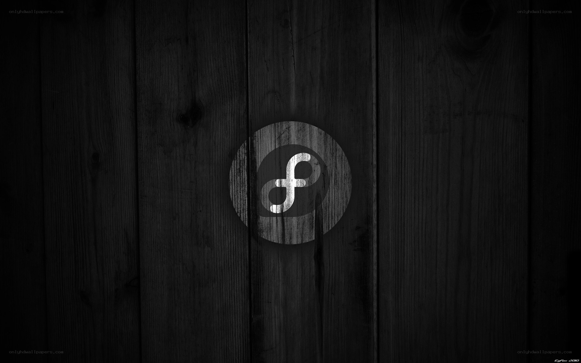 dark wood texture with logo