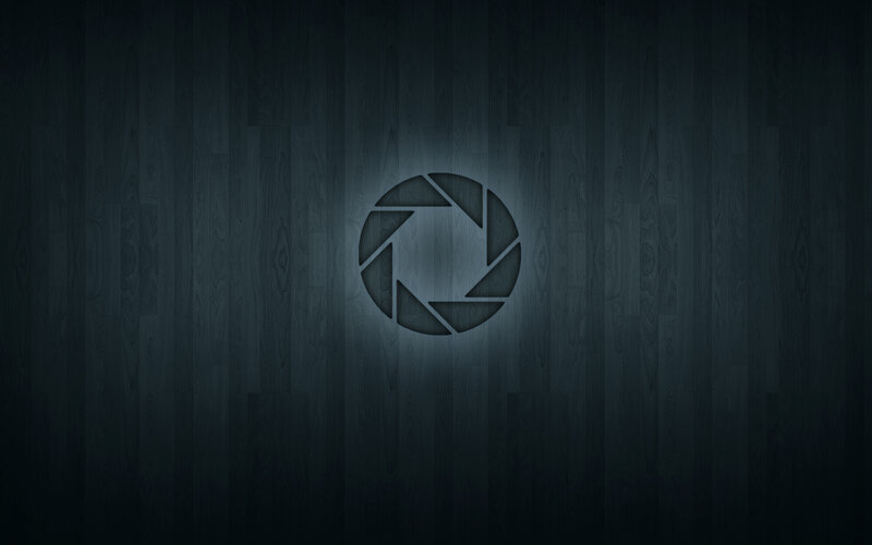 dark wood texture with logo