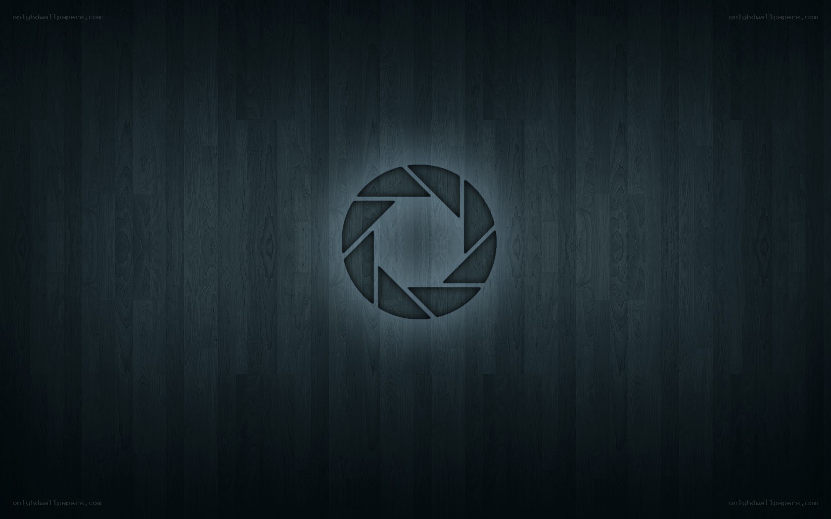 dark wood texture with logo