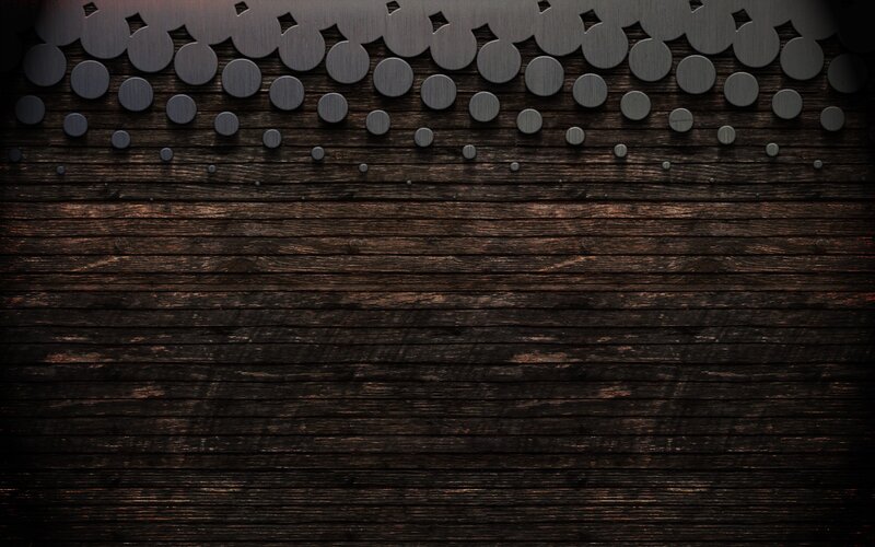 dark wood texture with metal circles