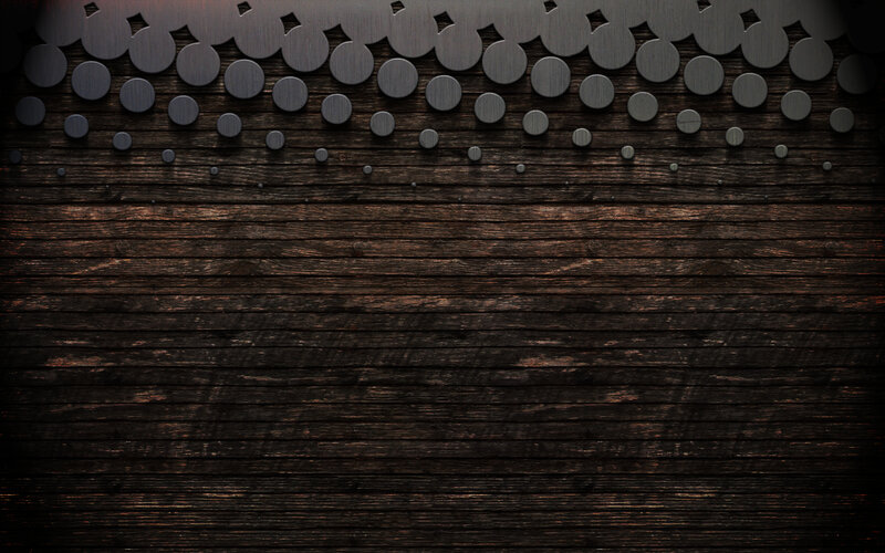 dark wood texture with metal circles