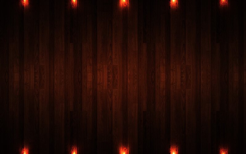 dark wood wall with lights