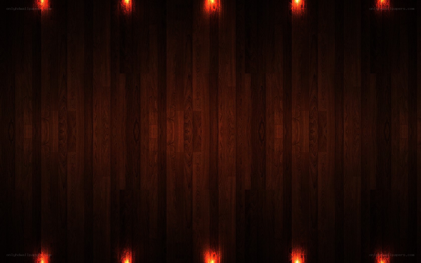 dark wood wall with lights