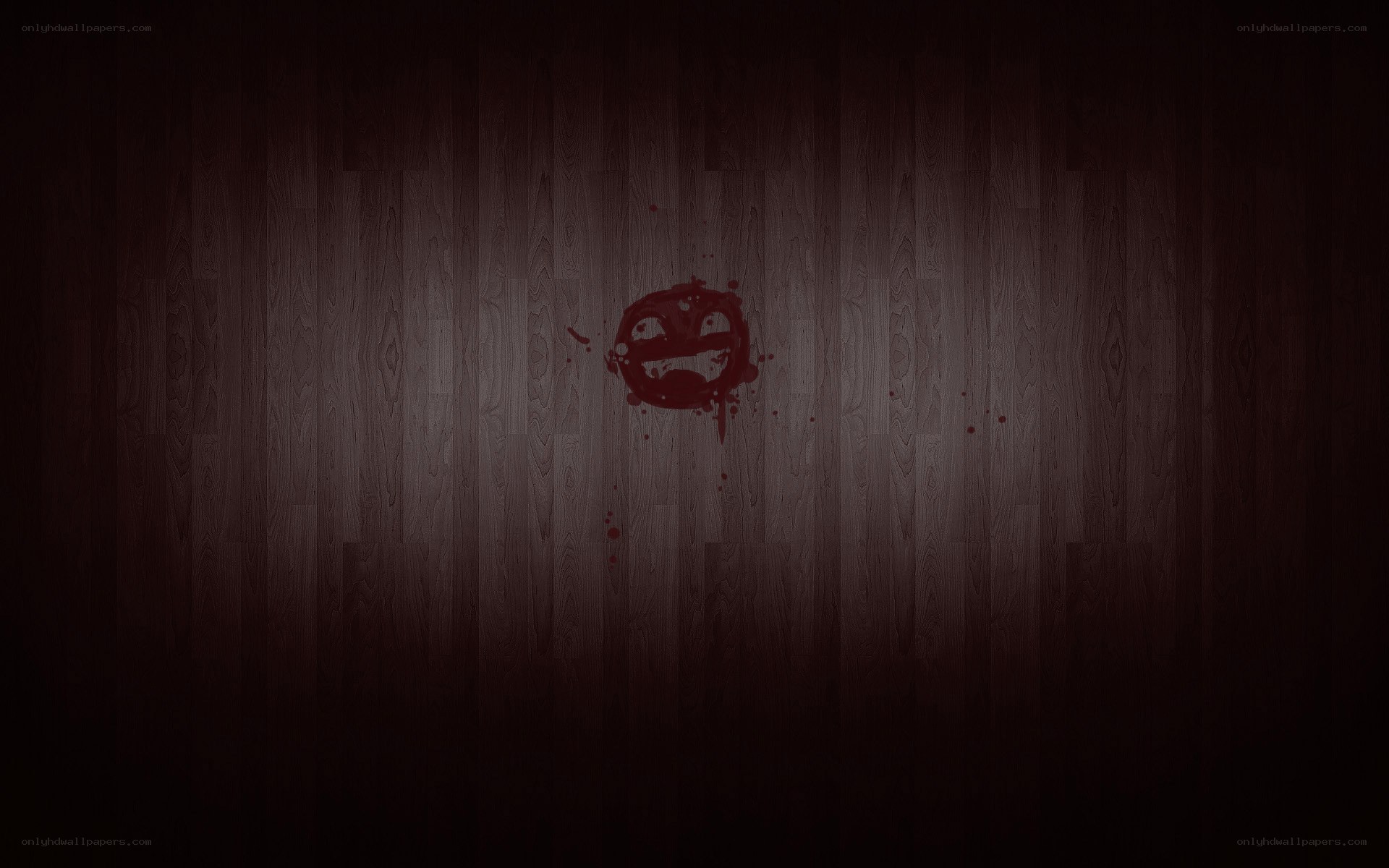dark wood with blood splatter