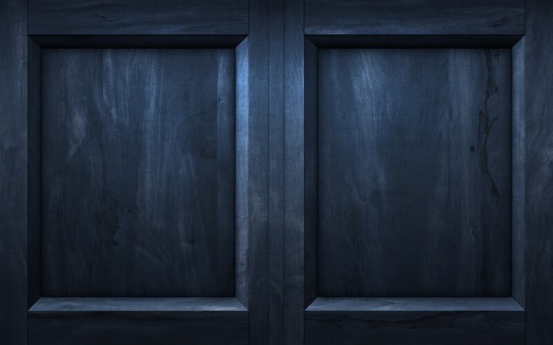 dark wooden paneling