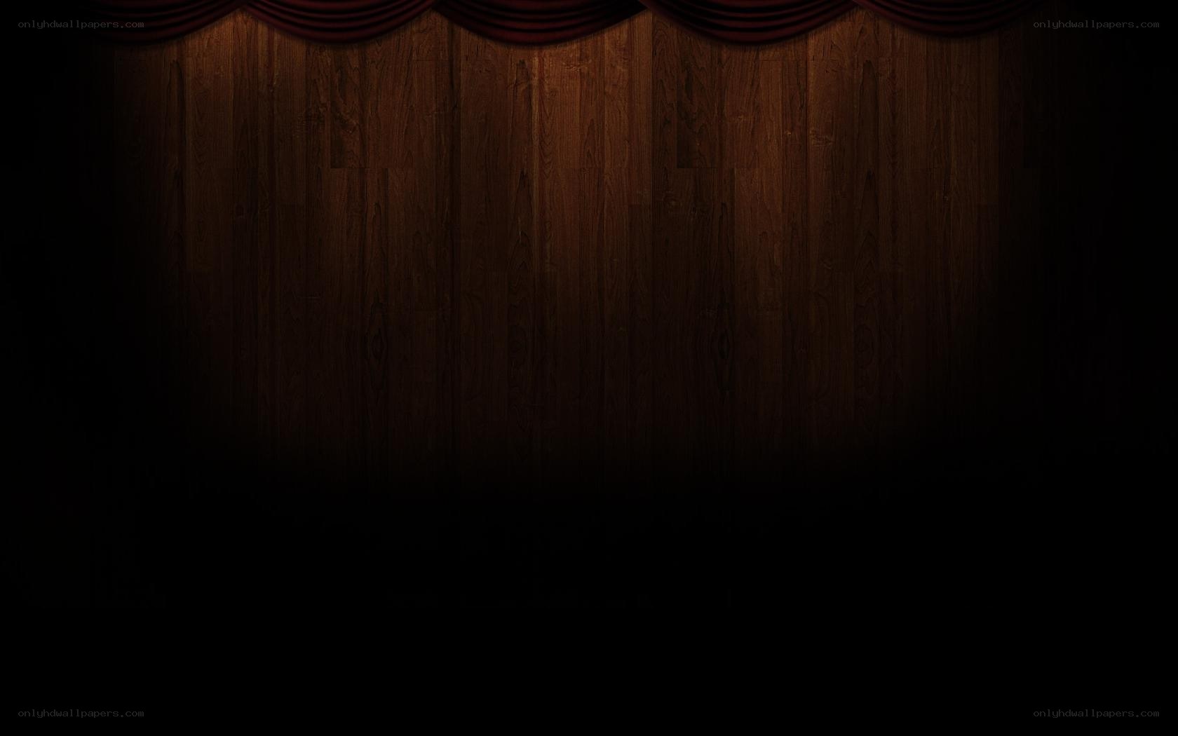 dark wooden stage backdrop