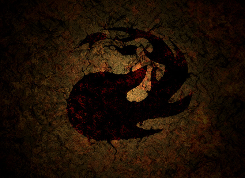 dark yin-yang symbol