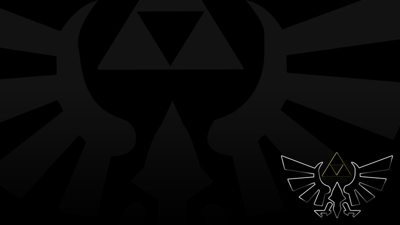 dark zelda logo background