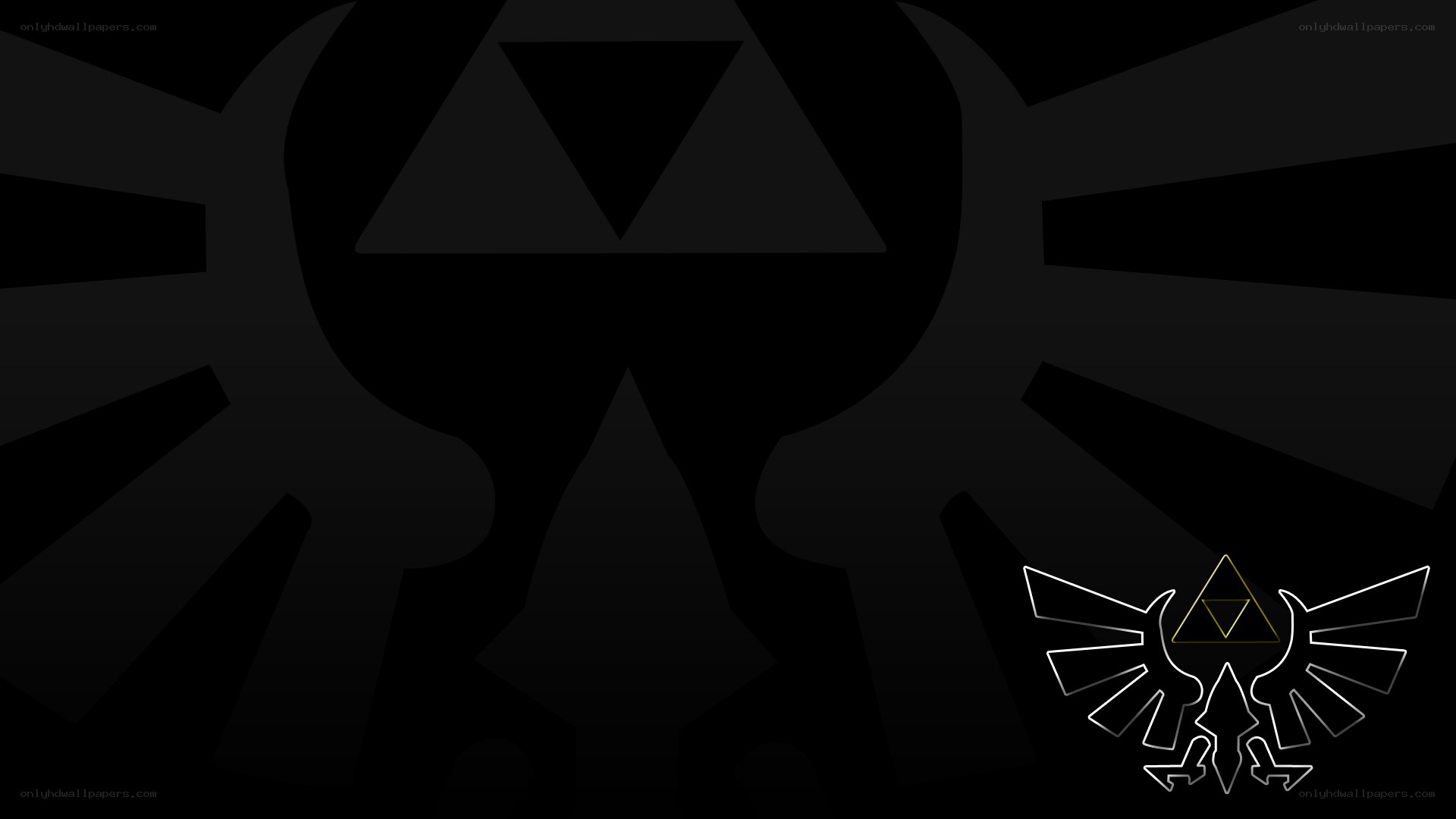 dark zelda logo background