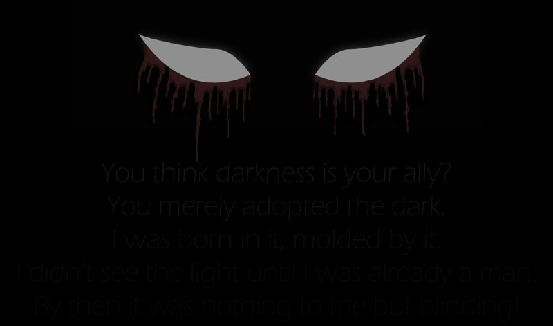 darkness and eyes