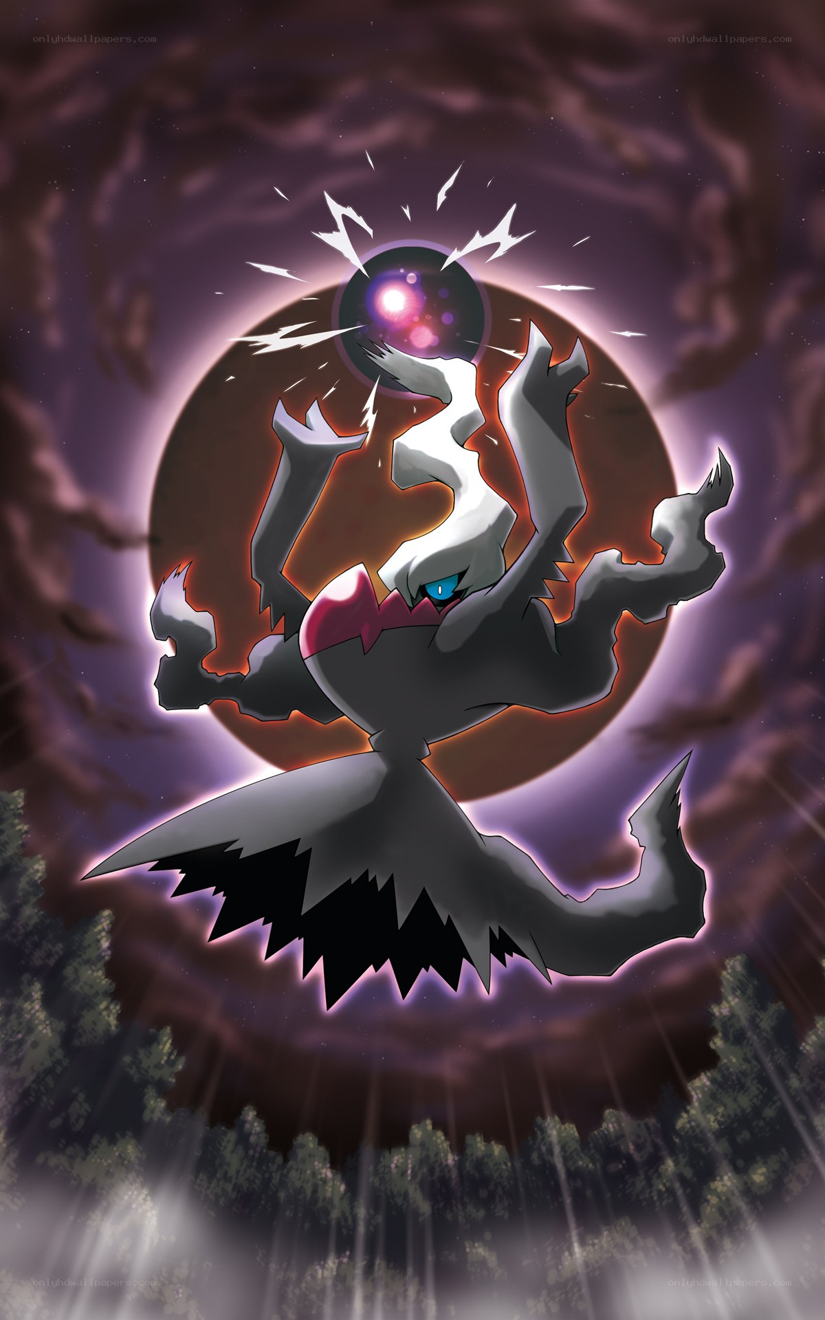 Darkrai unleashing a powerful attack