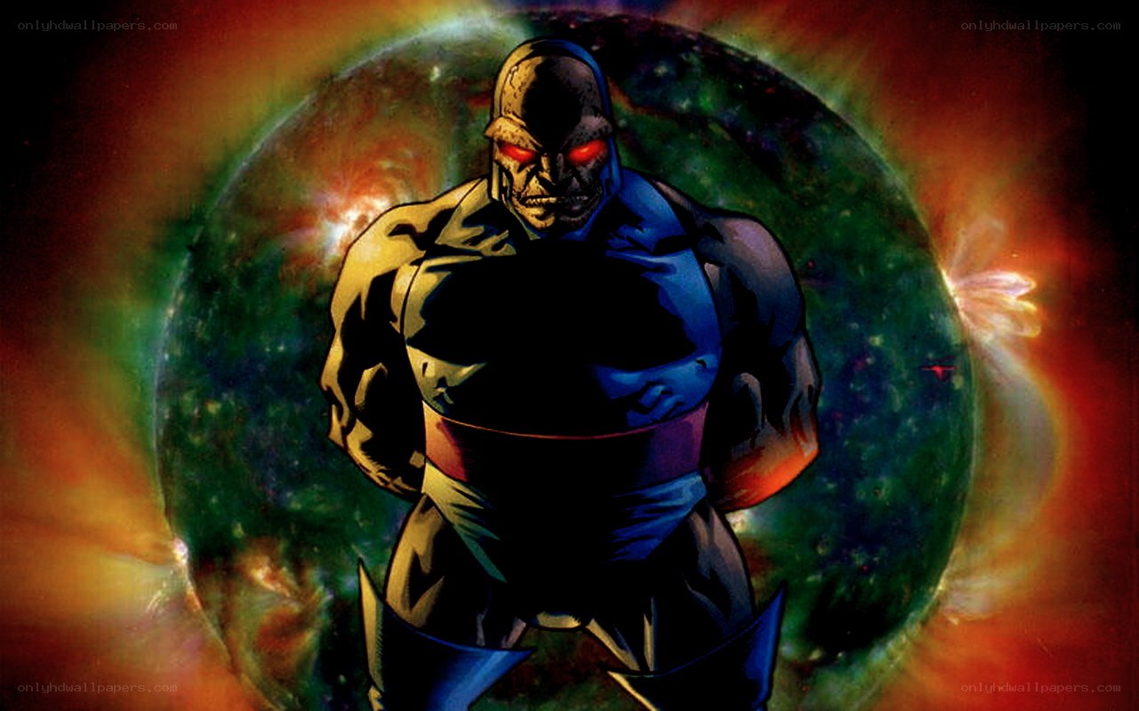 Darkseid stands before a planet