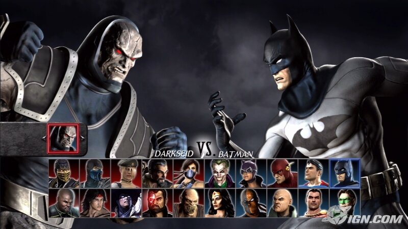 Darkseid vs Batman character select