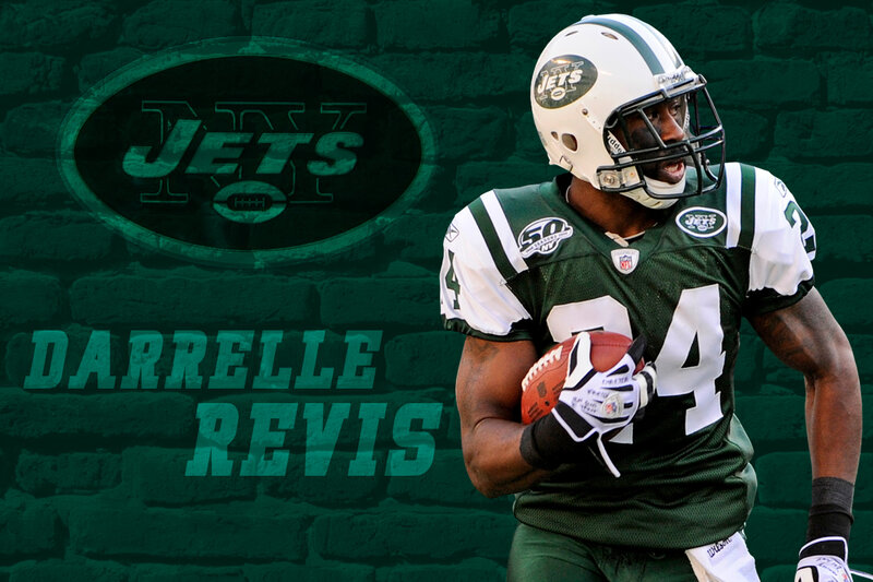 Darrelle Revis in Jets uniform