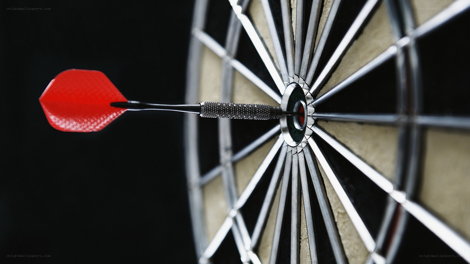 dart hitting bullseye