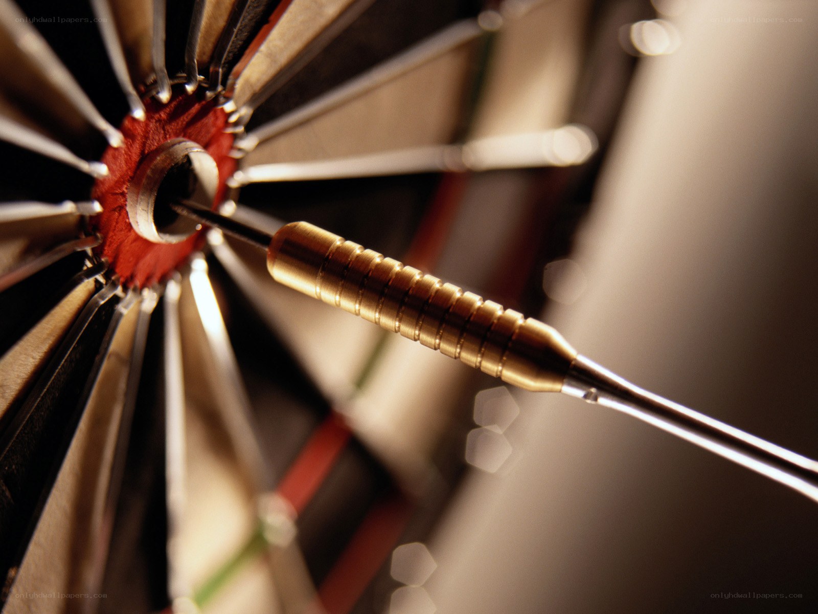Dart hitting the bullseye