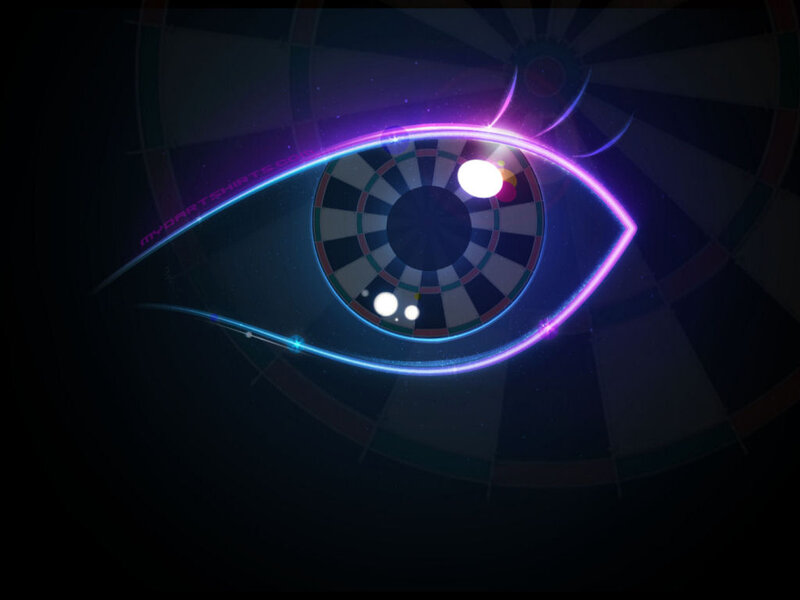 Dartboard in Eye Shape