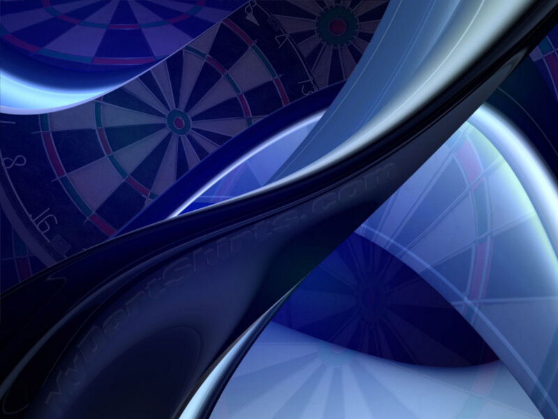 Dartboard with Abstract Shapes