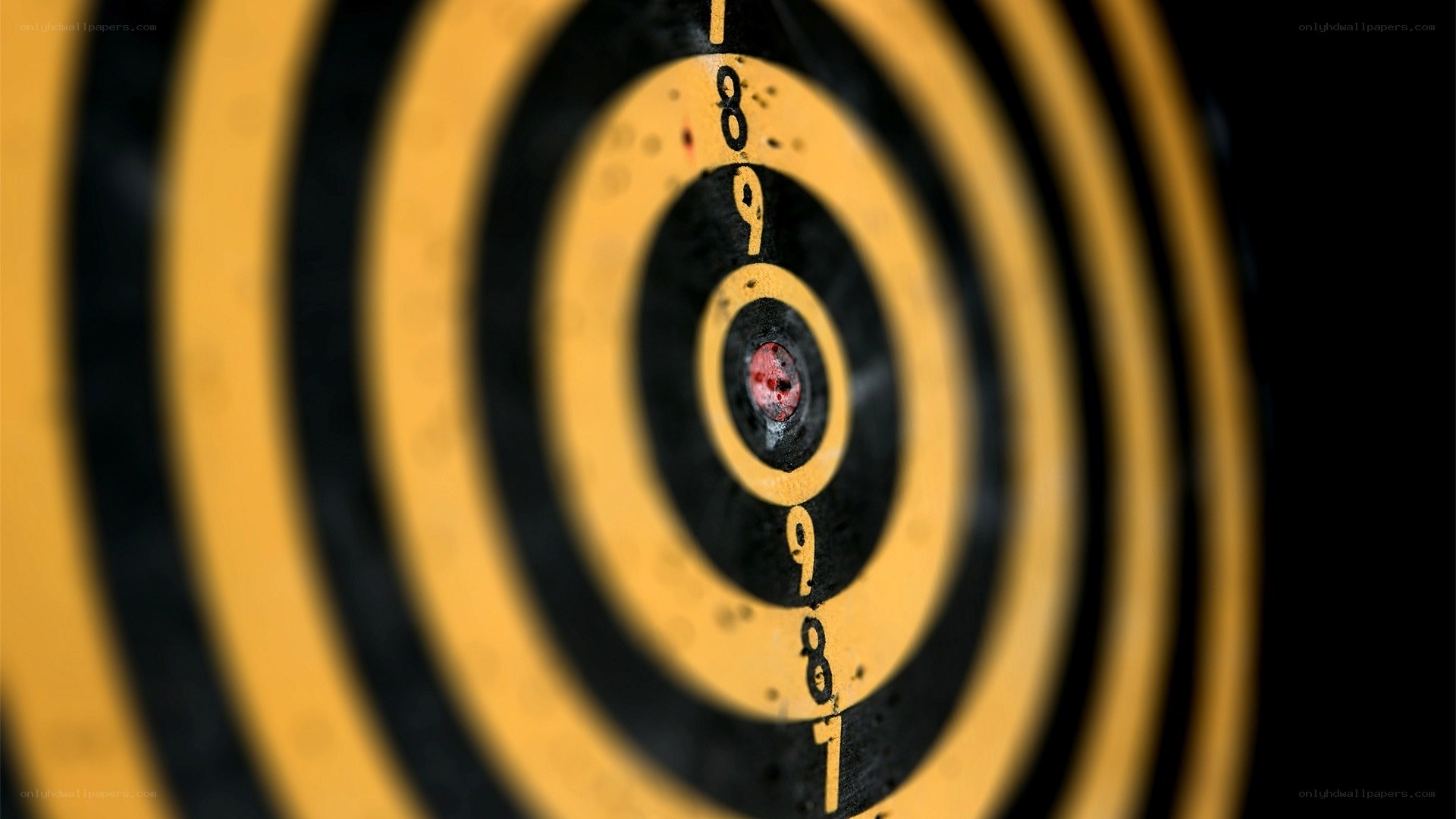 dartboard with bullseye