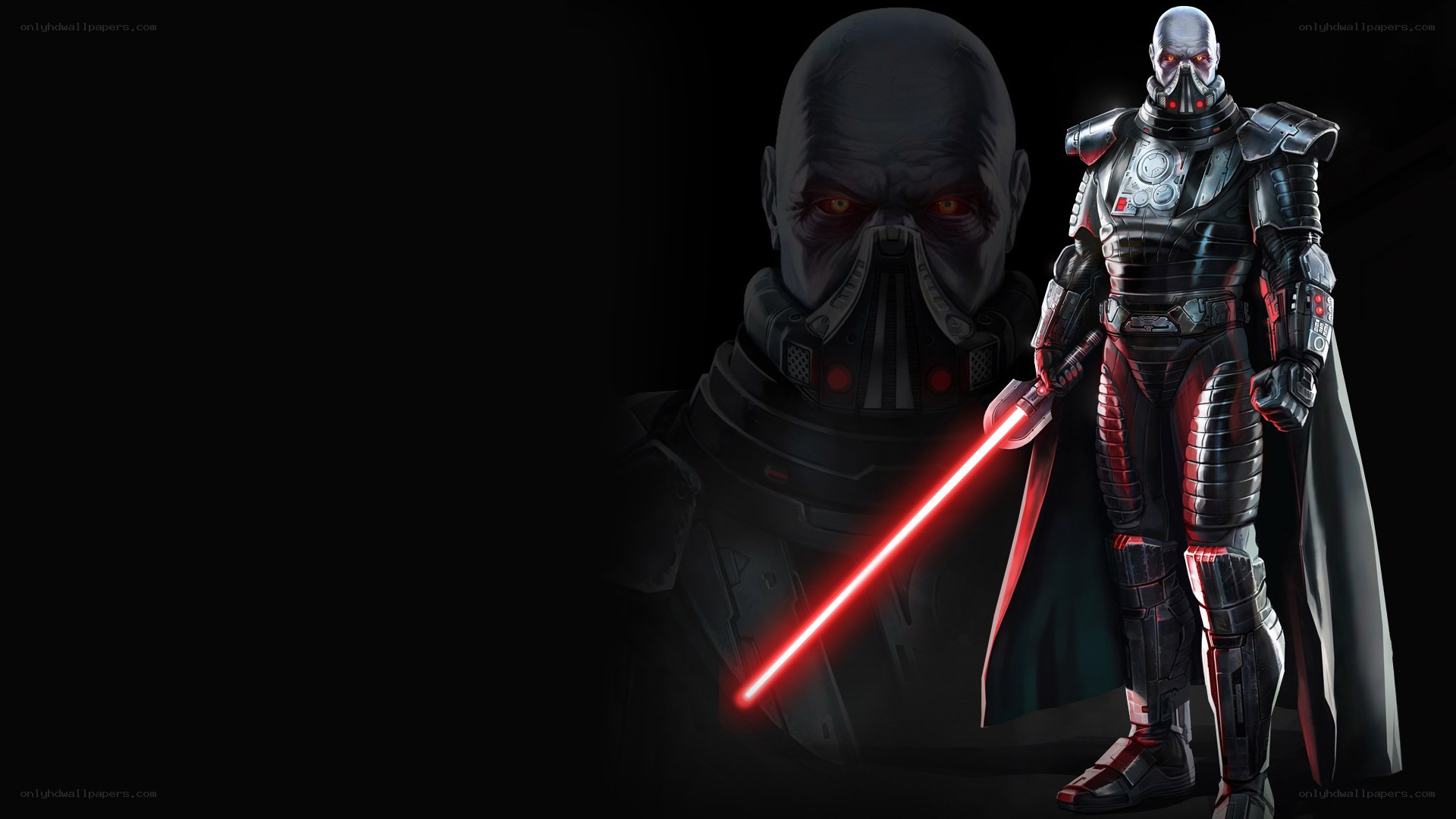 Darth Malgus with red lightsaber
