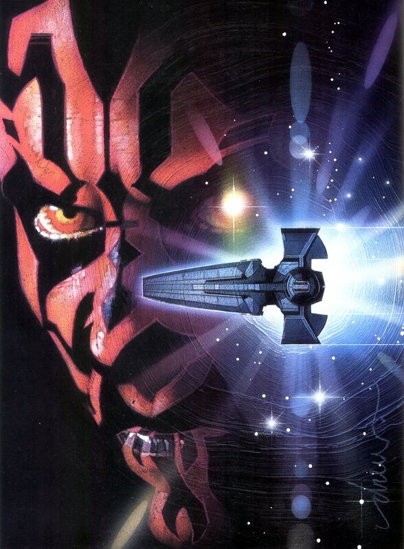 Darth Maul and his lightsaber