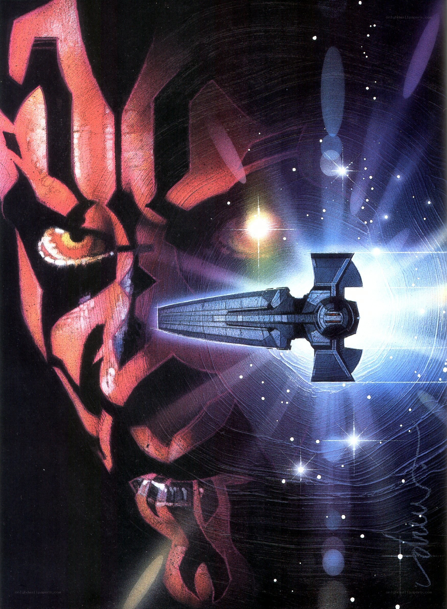 Darth Maul and his lightsaber
