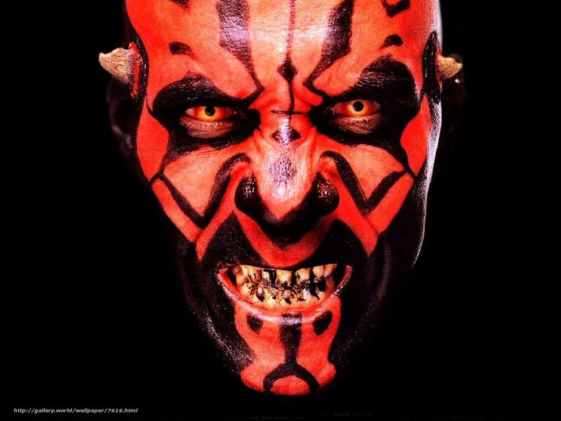 Darth Maul close-up portrait
