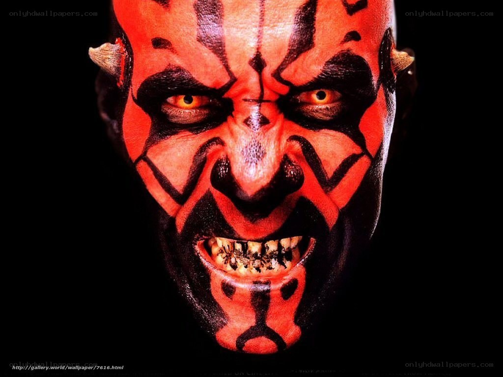 Darth Maul close-up portrait