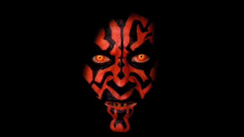 Darth Maul Face — Black