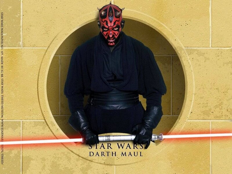 Darth Maul Holding Lightsaber