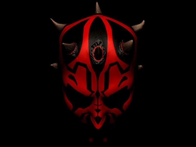 Darth Maul mask on black