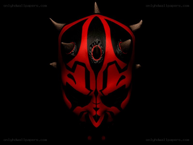 Darth Maul mask on black