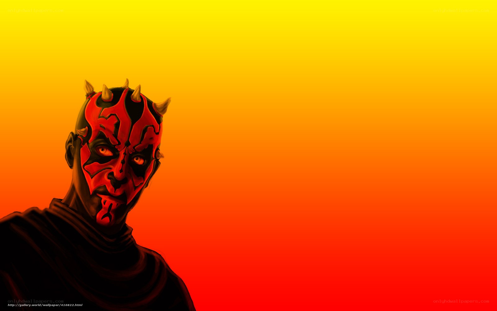 Darth Maul on a fiery planet