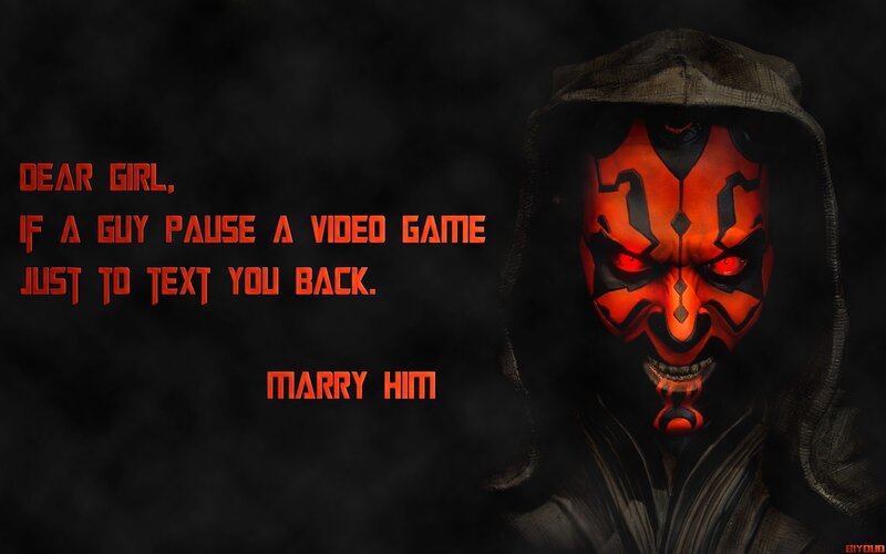 Darth Maul relationship advice