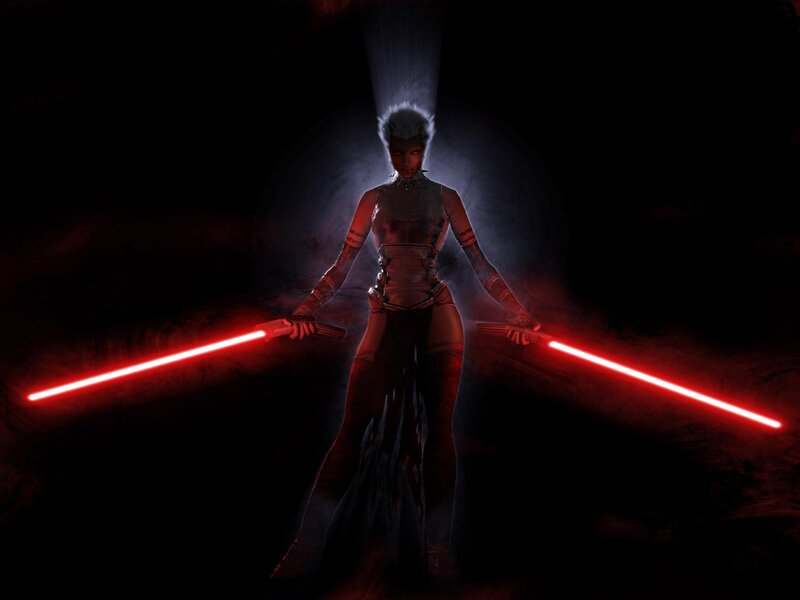 Darth Maul with dual lightsabers